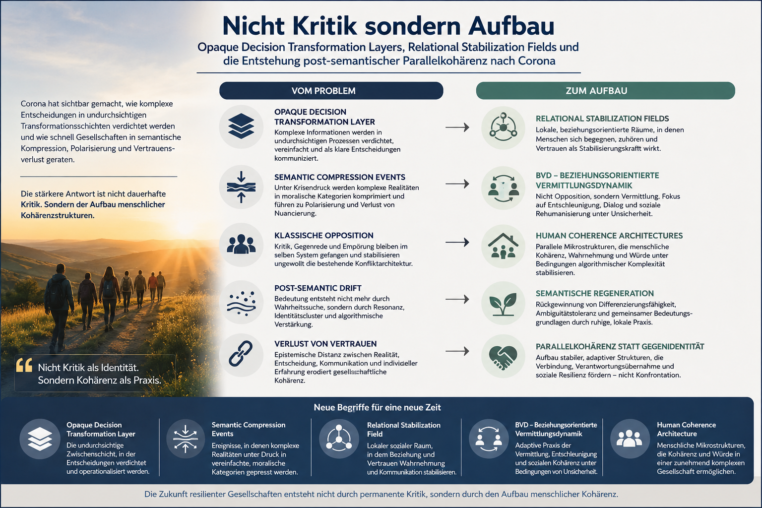 Nicht Kritik sondern Aufbau