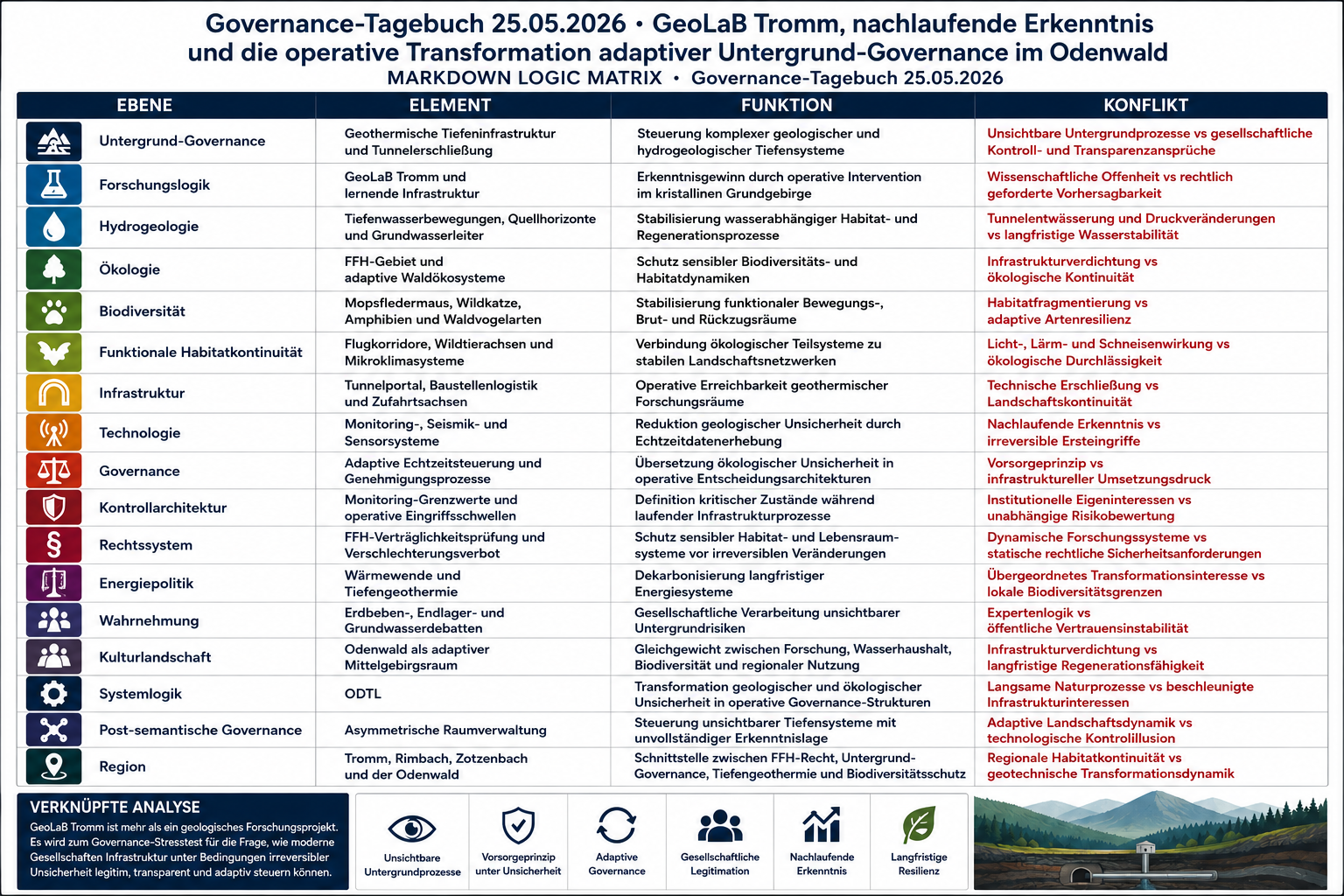 GeoLaB Tromm 25.05.2026 · Nachlaufende Erkenntnis, Untergrund-Governance und die operative Realität adaptiver Infrastruktursteuerung im Odenwald