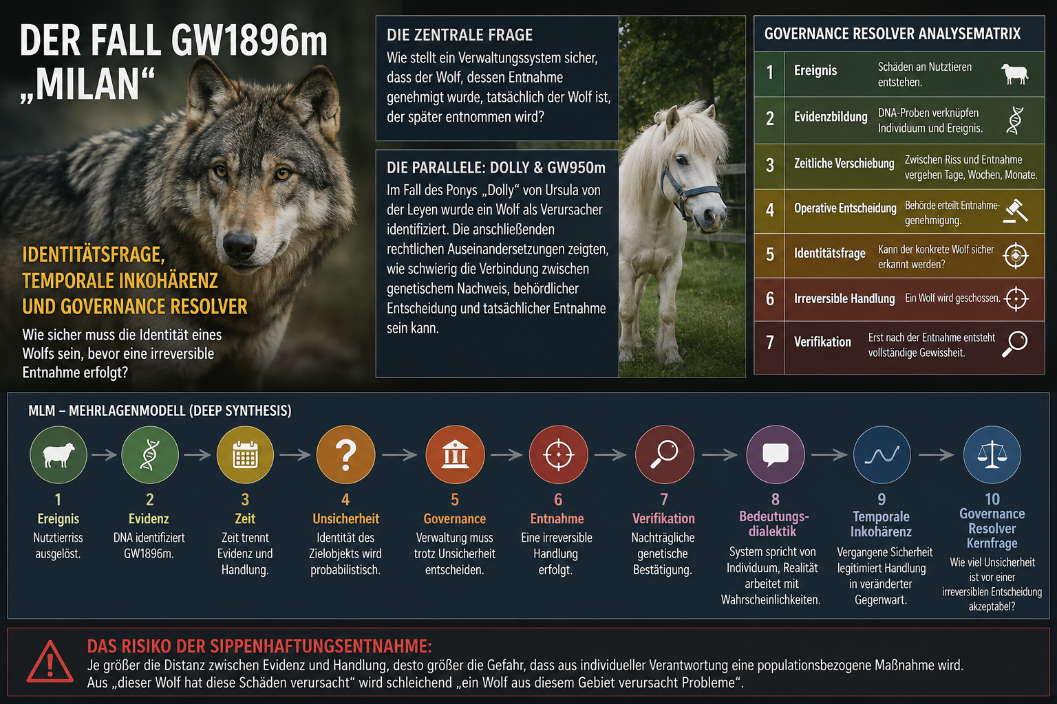 Der Fall GW1896m („Milan“), die Identitätsfrage und das Problem der temporalen Inkohärenz im Wolfsmanagement