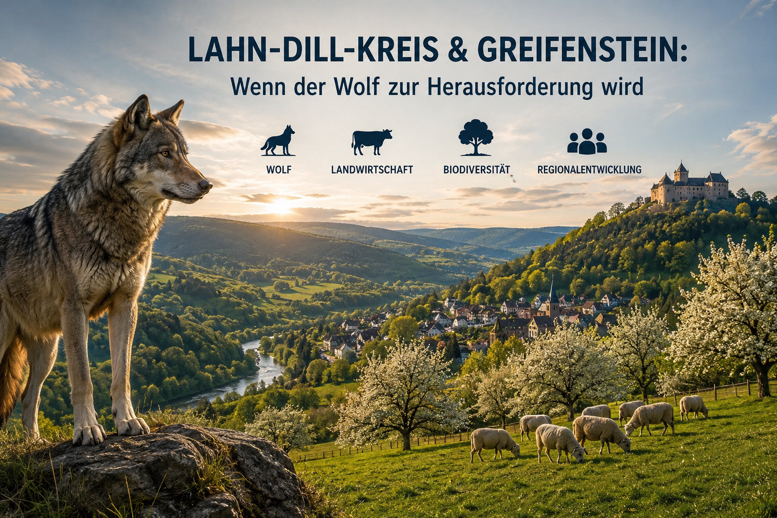 Lahn-Dill-Kreis und Greifenstein: Wie der Wolf zur Herausforderung für Biodiversität, Landwirtschaft und Regionalentwicklung wird